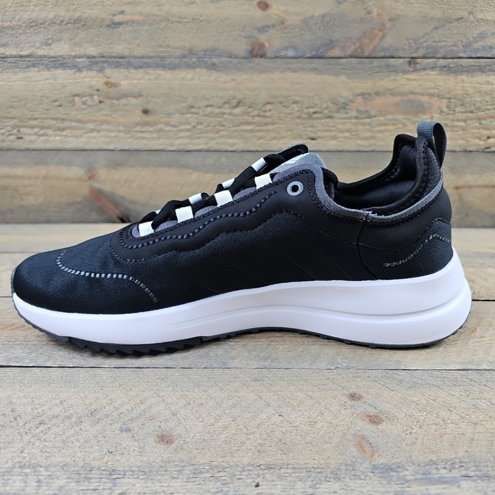 adidas Women's Fukasa Running Casual Shoes Black White - Picture 7 of 12